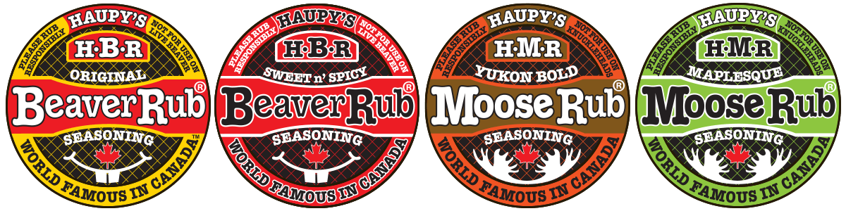 Haupy's Beaver and Moose Rub Canadian Seasoning Products